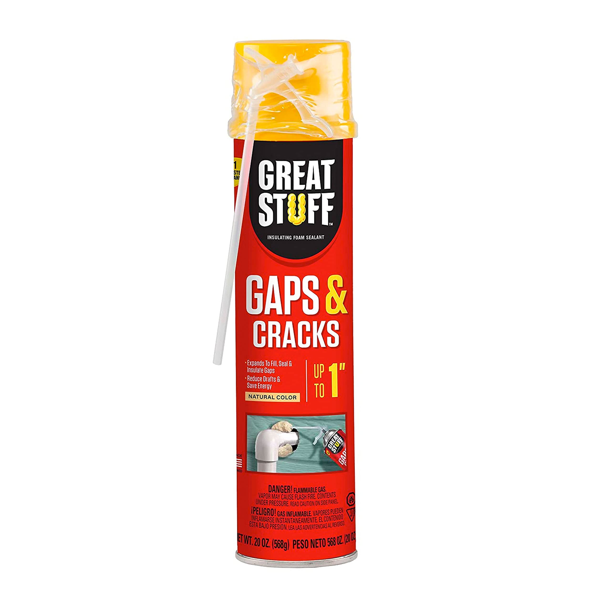Great Stuff 157911 Insulating Foam Sealant 20oz - Home & Construction Use