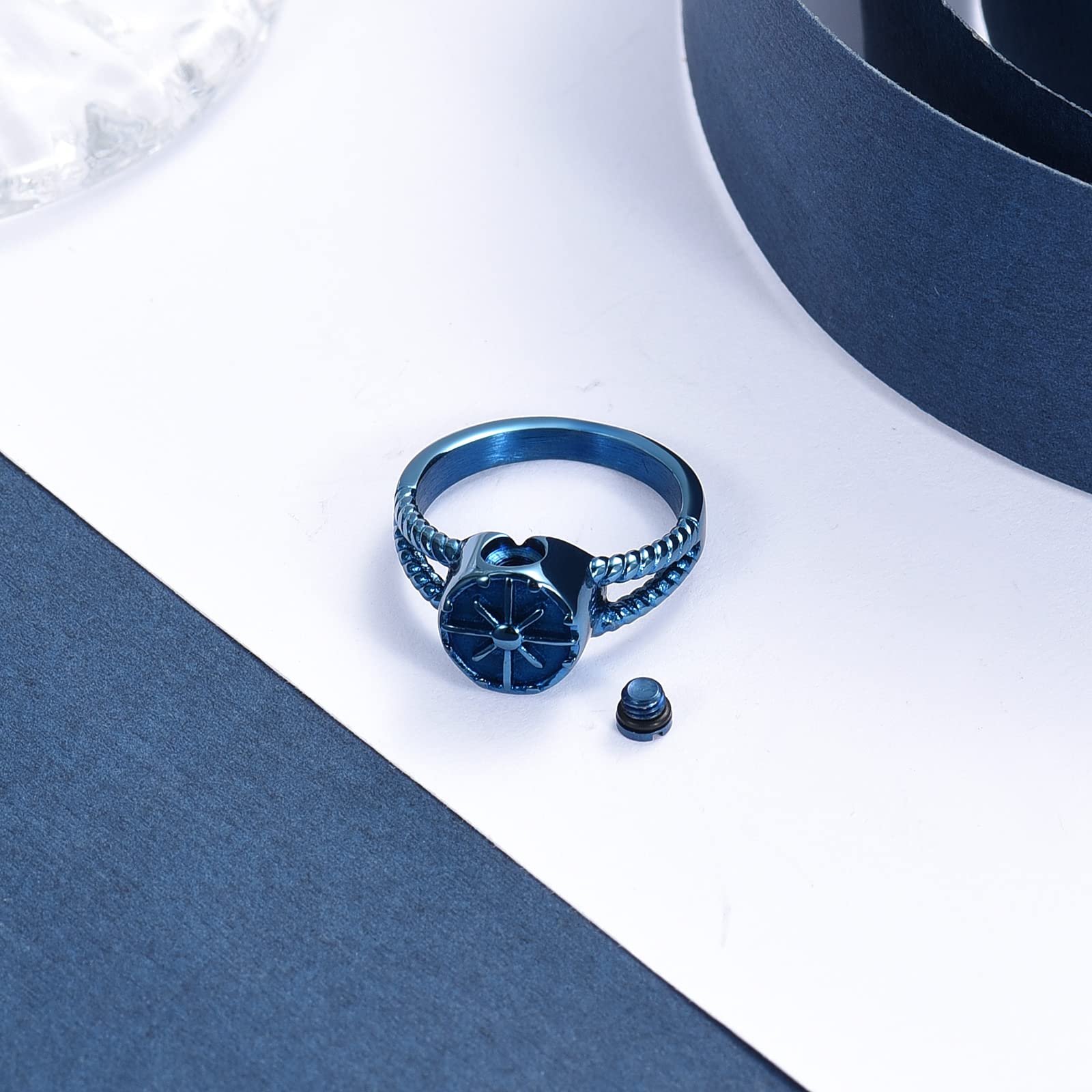 ConstantLife Stainless Steel Cremation Ring for Ashes - Memorial Jewelry for Women & Men - Funeral Keepsake Gift - Perfect for Honoring Loved Ones at Memorials, Anniversaries & Special Occasions