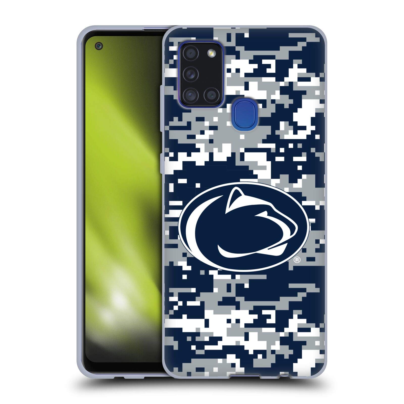 PSU Samsung Galaxy A21s Case (2020) - Officially Licensed Pennsylvania State University Digital Camo Soft Gel Cover | Durable Protection for College, Campus & School Life