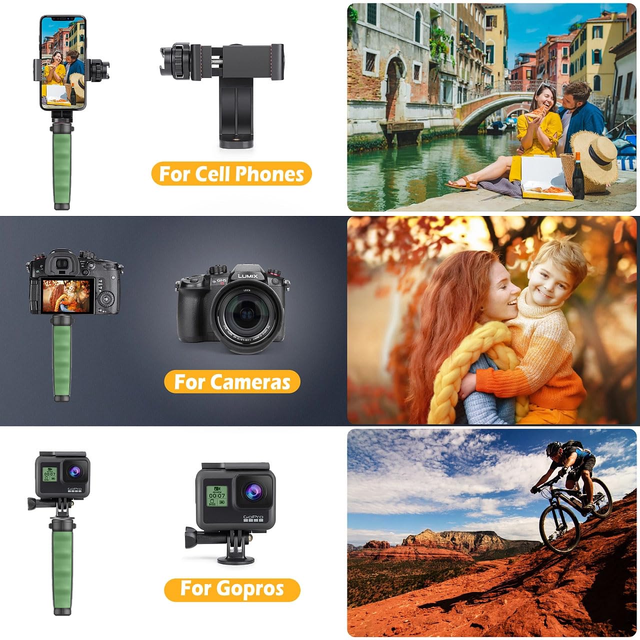 Professional Ergonomic Camera Handle Grip - Universal 1/4