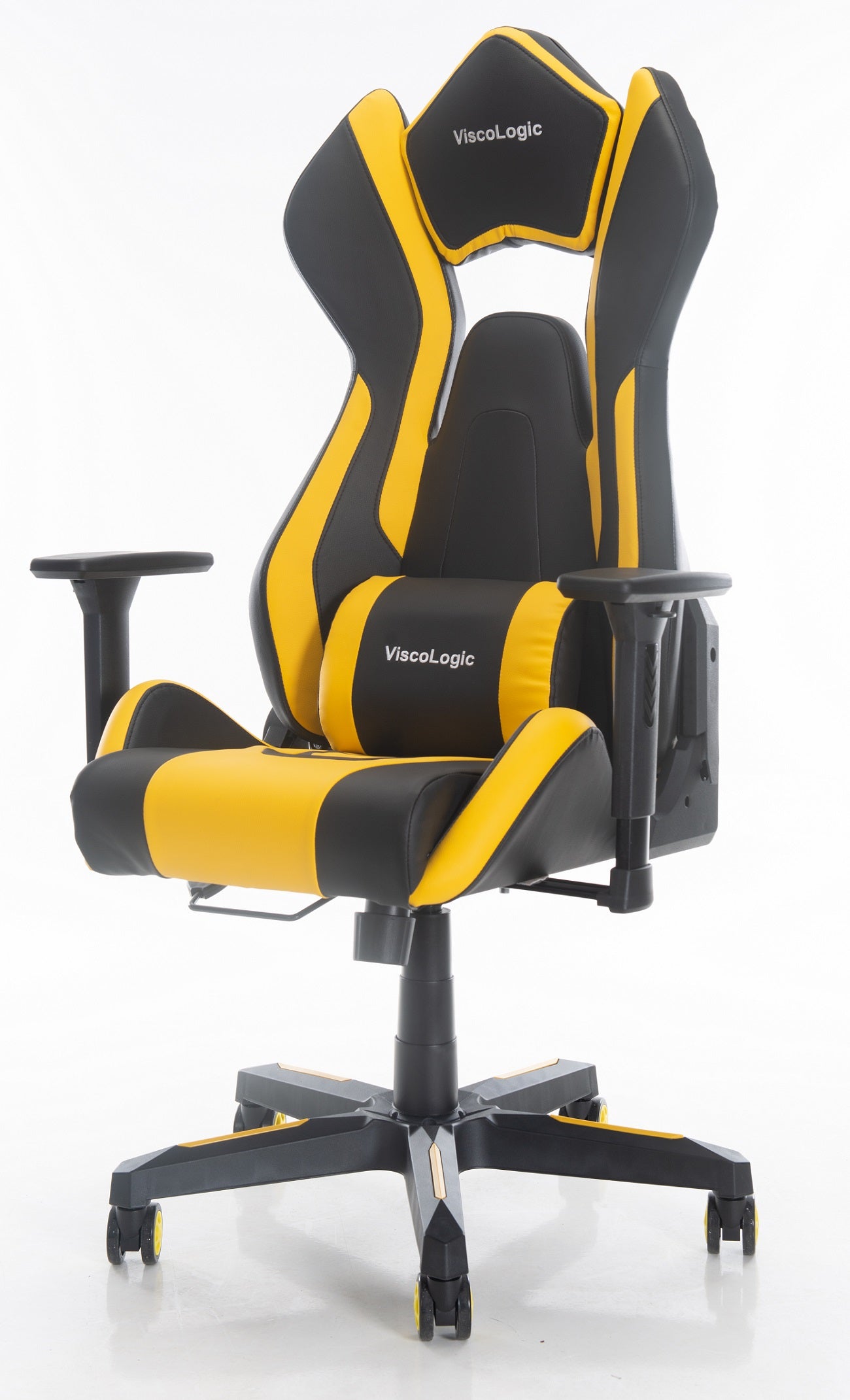 PRO X Series 7901 Ergonomic Gaming Chair - Black & Yellow - High Back Racing Style with Lumbar Support for PC, Console & Office Use