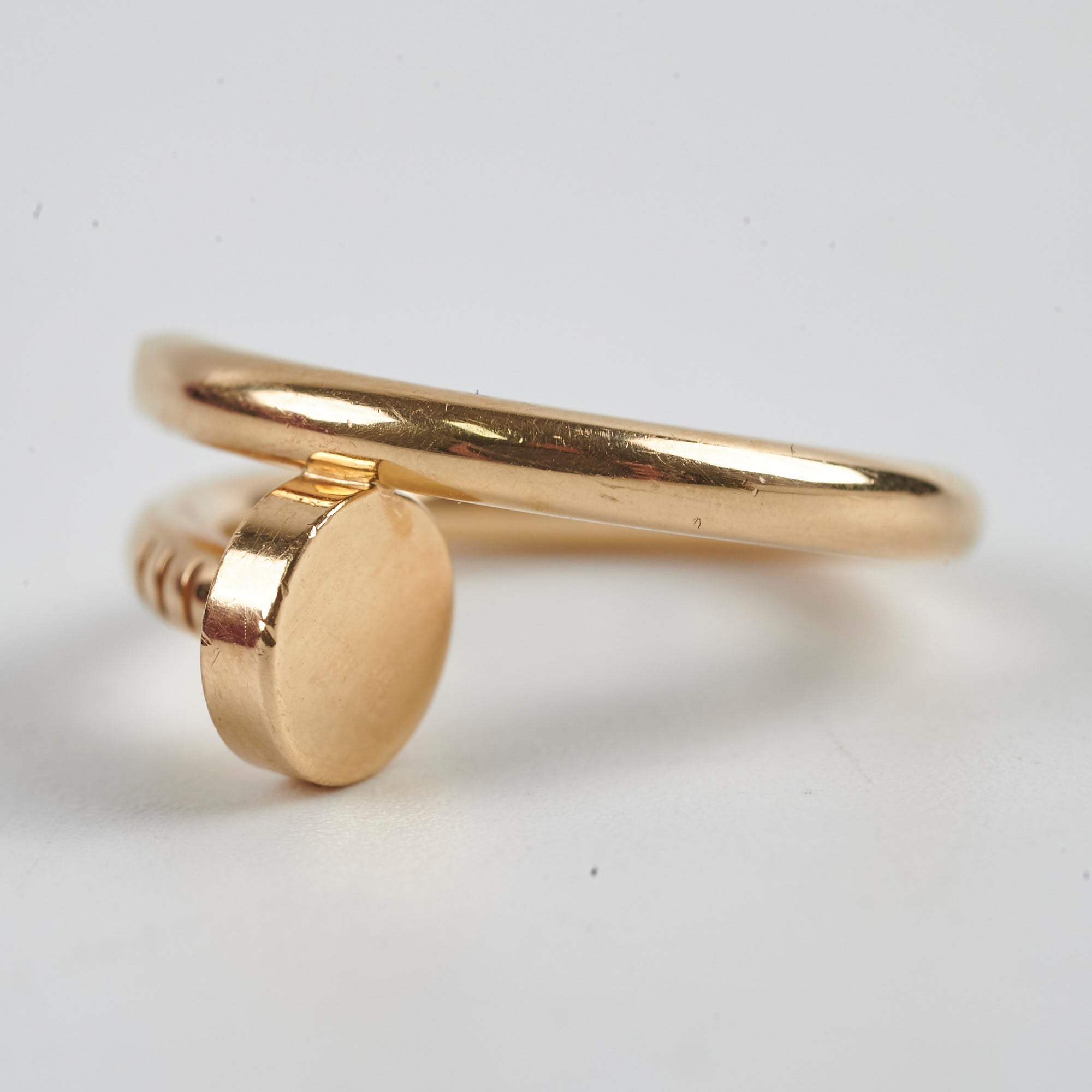 Cartier Juste En Clou JUC Ring 18K Yellow Gold Size 52 - Luxury Jewelry for Women, Perfect for Weddings, Anniversaries & Special Occasions