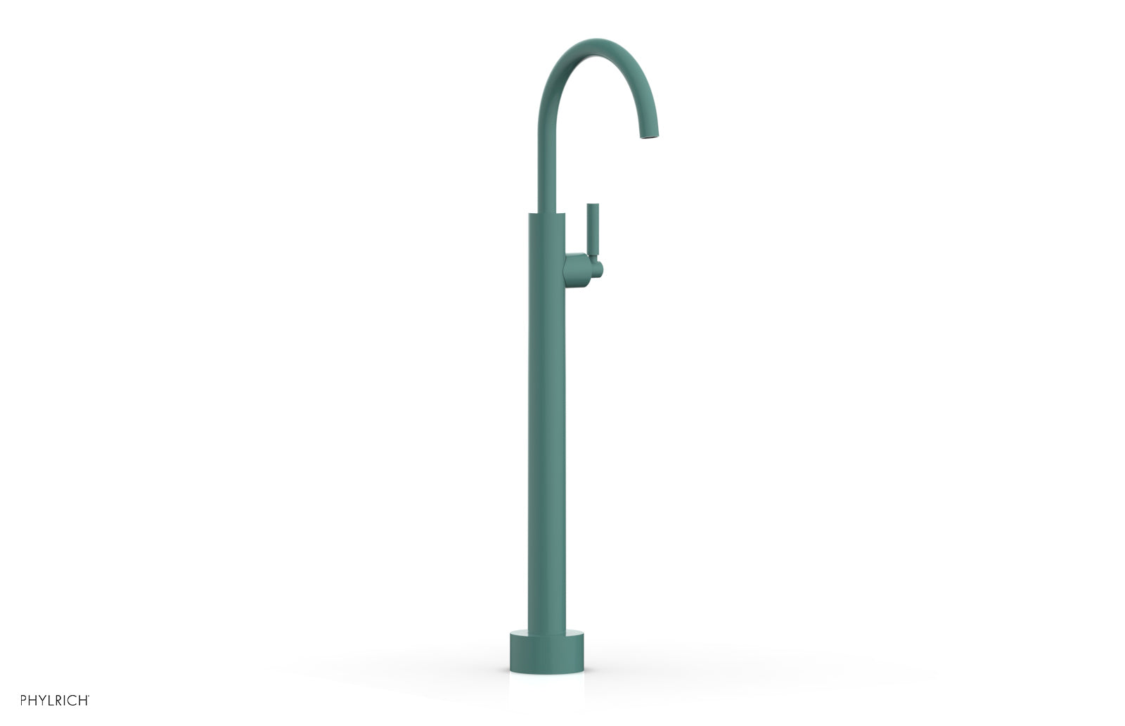 BASIC Low Floor Mount Tub Filler with Lever Handle - D130 44 04 - Perfect for Modern Bathroom Renovations and Spa-Like Showers