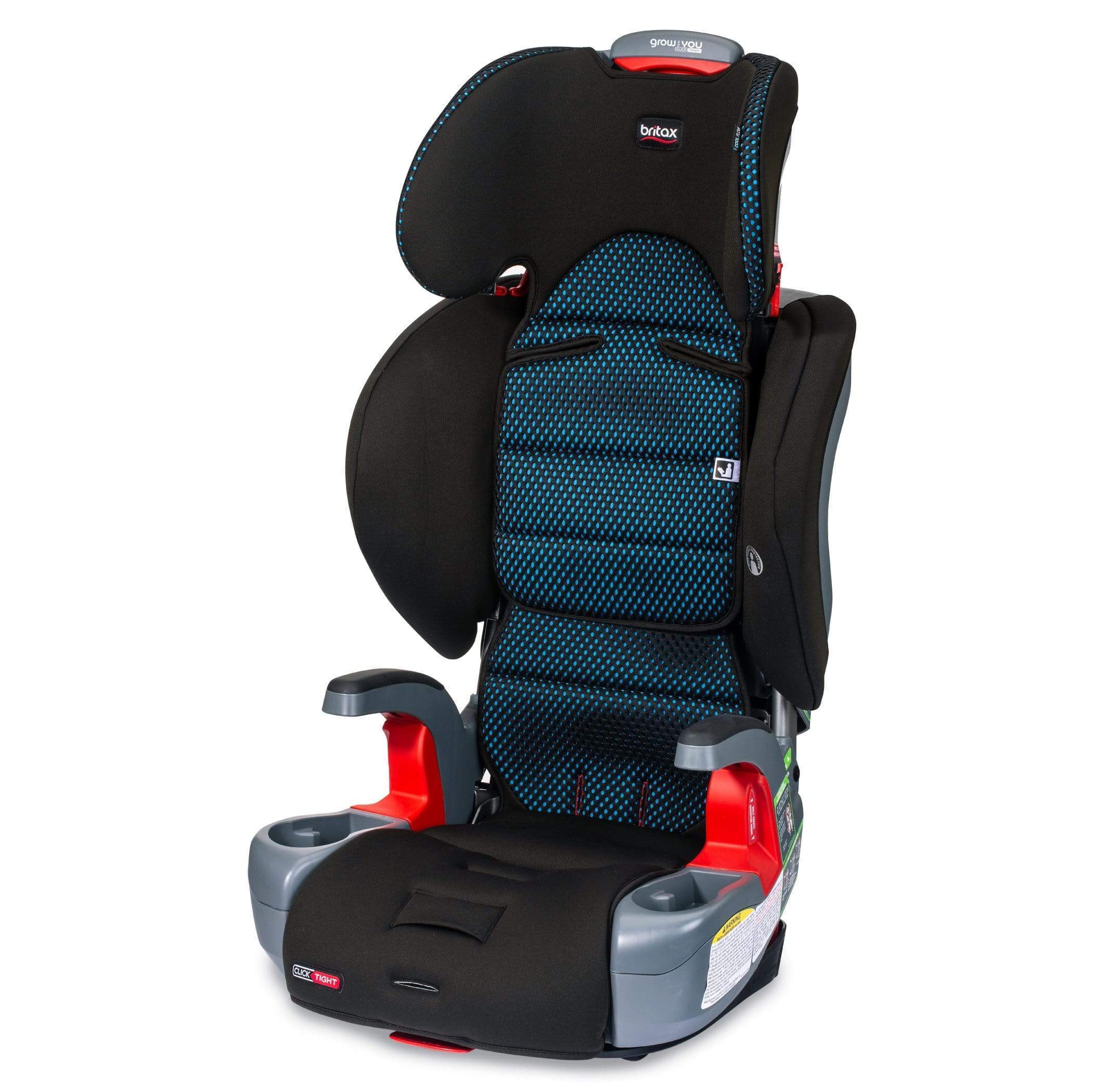 Britax Grow With You Clicktight Booster Car Seat - Safe & Adjustable for Kids 3-12 Years - Perfect for School, Travel & Family Road Trips