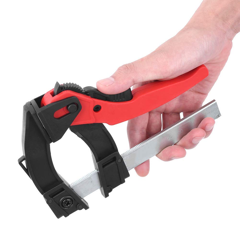Quick F Clamp for Woodworking - Heavy Duty Ratchet Clamp with Fixing Bar, DIY Carpentry Tool for Home Projects - Perfect for Cabinet Making, Furniture Repair, and Crafting