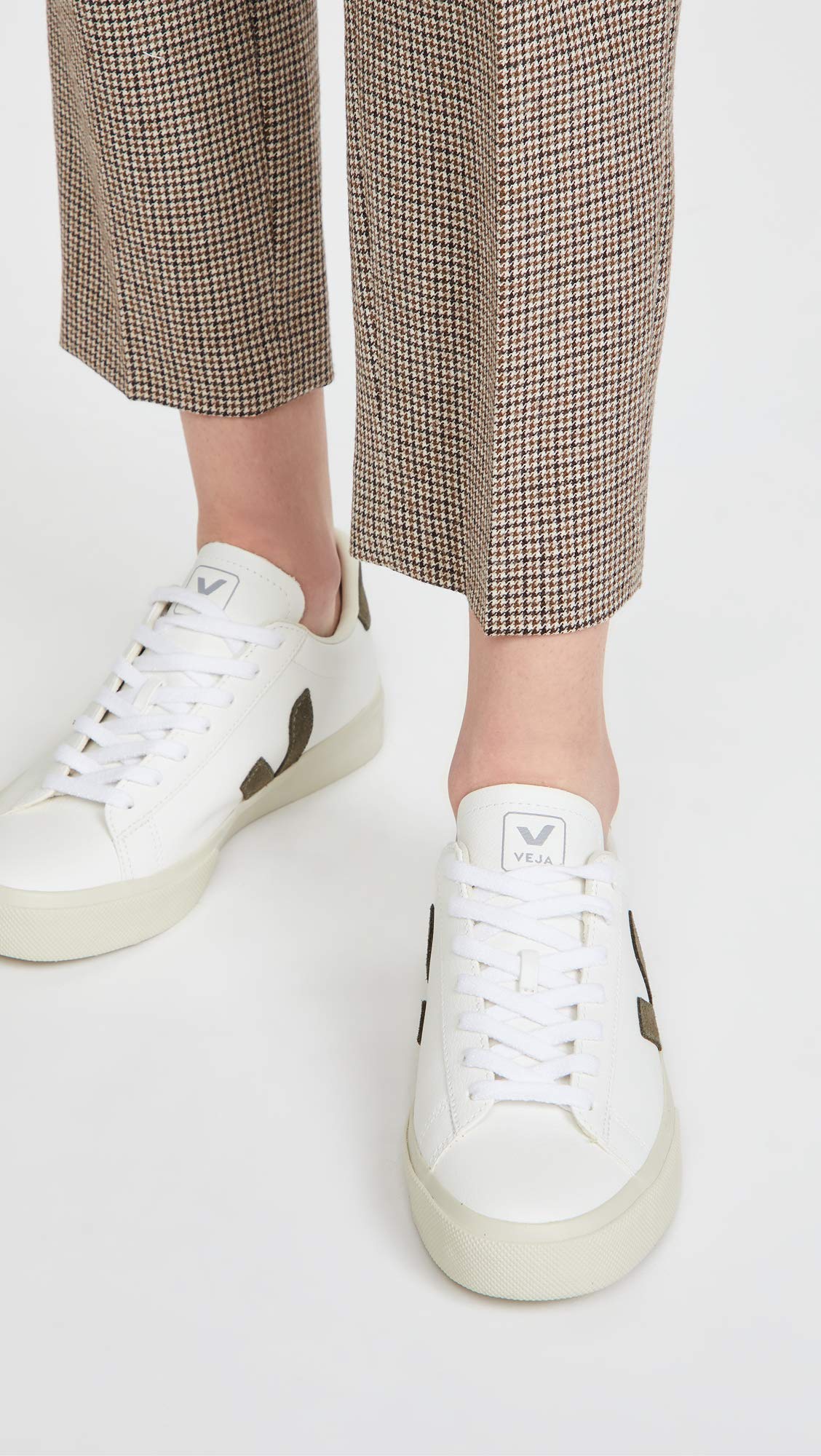 Veja Women's Campo Sneakers - Black & White Vegan Leather Sneakers for Casual Wear, Running & Everyday Comfort | Eco-Friendly Fashion Shoes