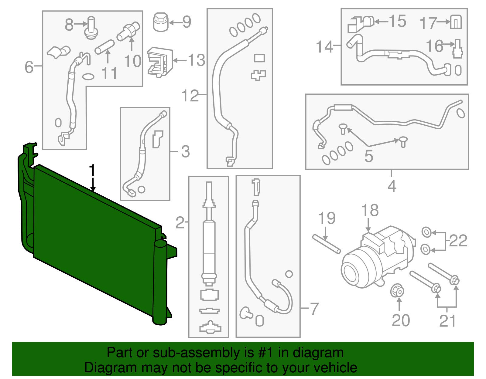 Ford AC Repair Kit - Complete Air Conditioning System Replacement Parts for Ford Vehicles | Perfect for DIY Car AC Fixes & Professional Auto Repairs