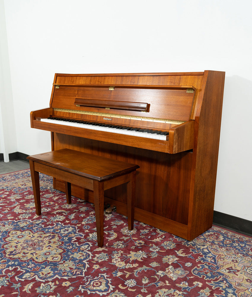Baldwin 43 Acrosonic E 140 Walnut Upright Piano - Used (Serial: 14846111) | Perfect for Home, Studio & Music Classrooms | Vintage Piano with Rich Tone