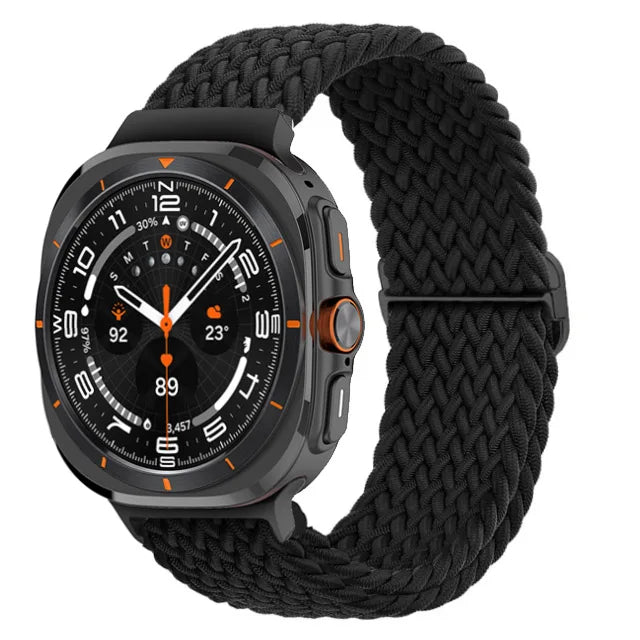 Premium Braided Nylon Loop Strap for Samsung Galaxy Watch Ultra - Durable, Comfortable & Adjustable for Sports, Workouts & Everyday Wear