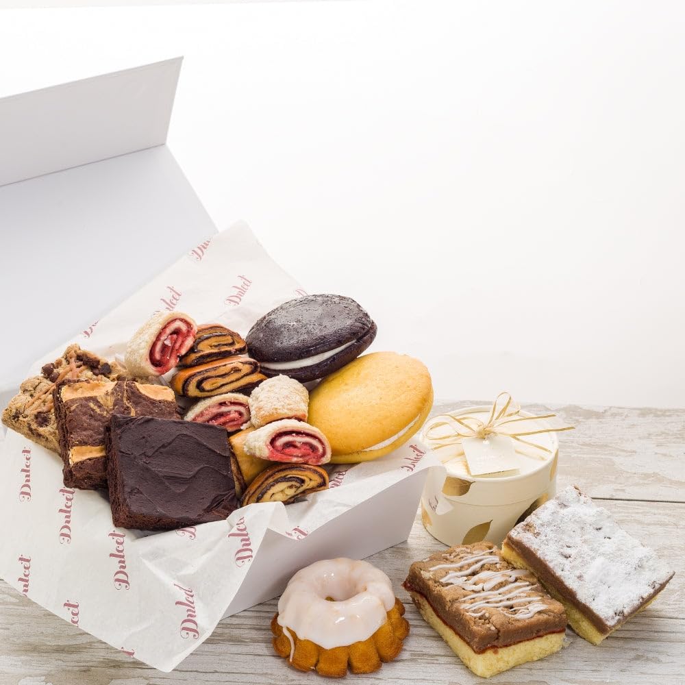 Gourmet Bakery Gift Basket - Thank You, Get Well Soon, Birthday Gift for Women, Men, Friends & Family | Corporate Gift Ideas by Dulcet | Perfect for Holidays, Office Parties & Special Occasions