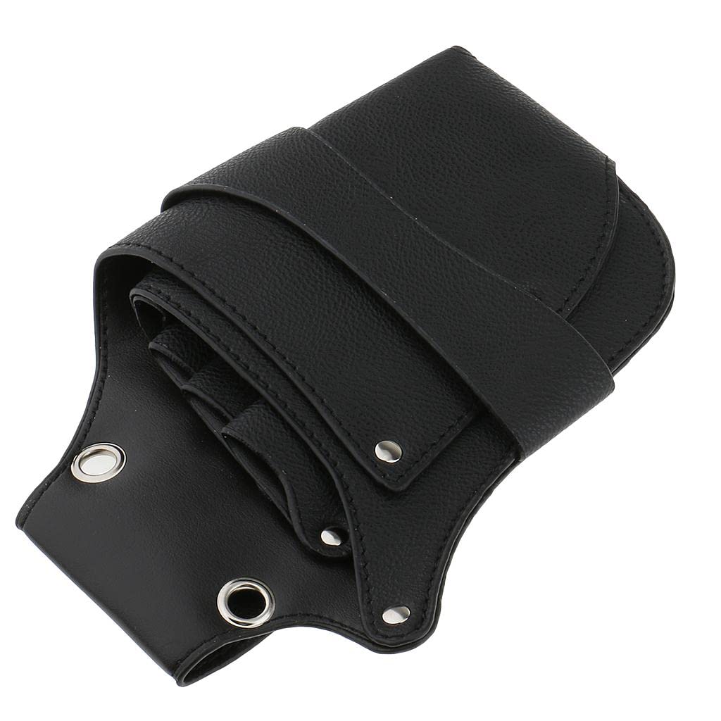 Professional PU Leather Hairdresser Tool Bag - 25x12cm Scissors Organizer for Salon Stylists | Portable Beauty Case for Hair Cutting, Styling & Barber Tools