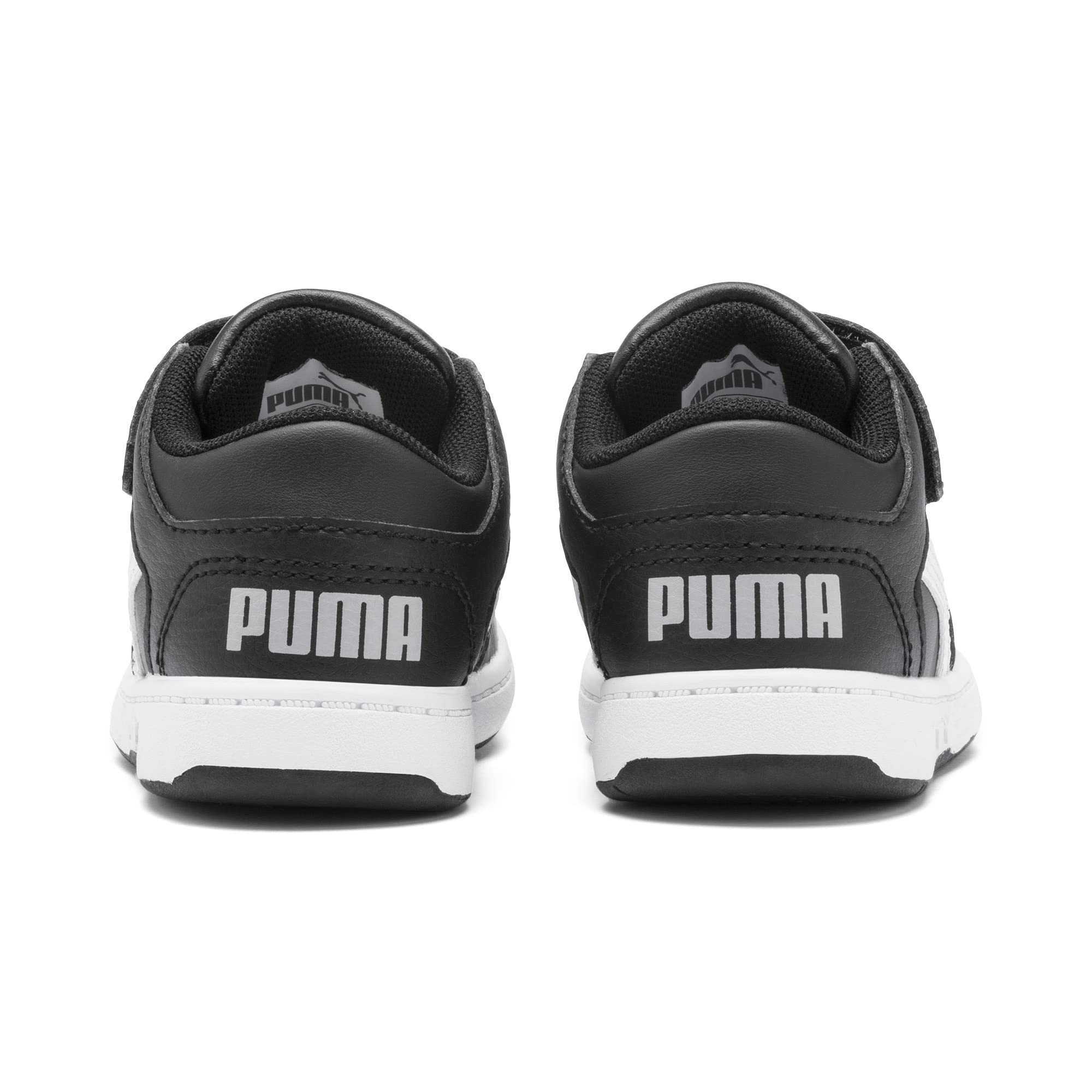 PUMA Unisex Kids Rebound Layup Hook & Loop Sneakers - Lightweight Athletic Shoes for Basketball, Running & School Activities