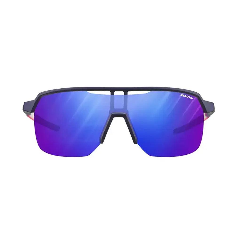 Julbo Frequency Reactiv P1 3 HC Sunglasses - Purple/Pink Lens for Cycling, Running & Outdoor Sports - UV Protection & Polarized Glasses for Men & Women