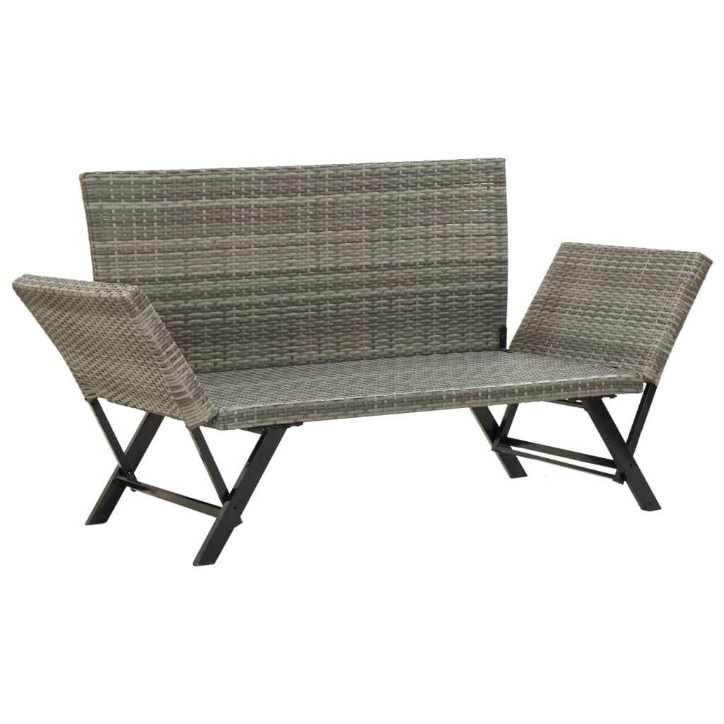 Outdoor Patio Bench with Cushions - 69.3