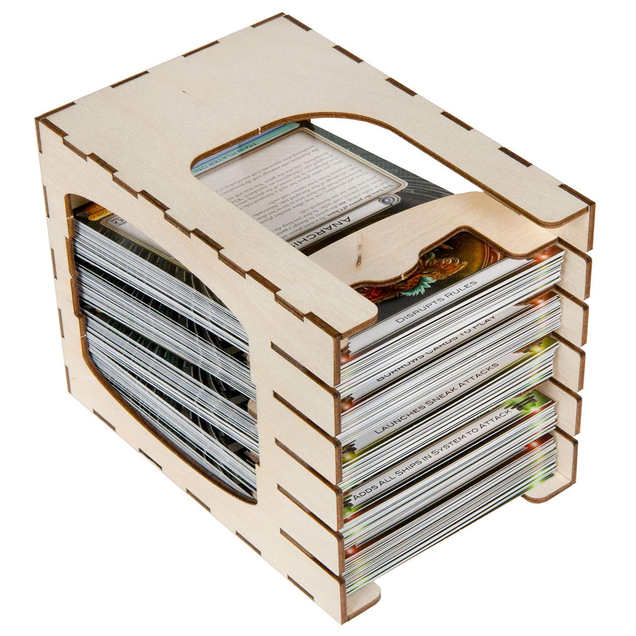 Cosmic Encounter Collector's Edition Wooden Storage Box with Multiple Trays - The Broken Token Compatible Game Crate for Board Game Organization & Protection - Perfect for Game Nights and Collector Displays