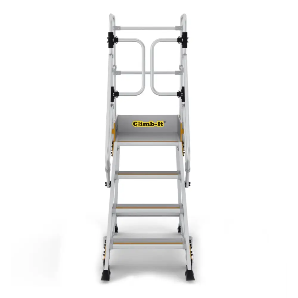 Climb It Weight Reactive Safety Steps - Non-Slip Ladder for Home & Construction Use | Heavy Duty Step Stool for Indoor & Outdoor Projects