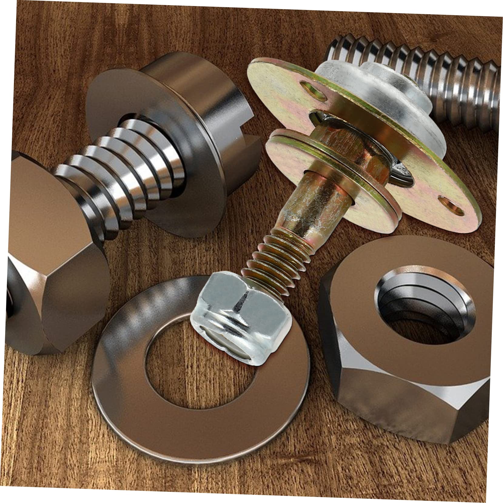4pcs Rocking Chair Bearing Replacement Parts - Heavy Duty Iron Bolts & Screws for Gaming Chairs, Office Chairs & Glider Chairs - Durable Table and Chair Accessories for Home & Office Use