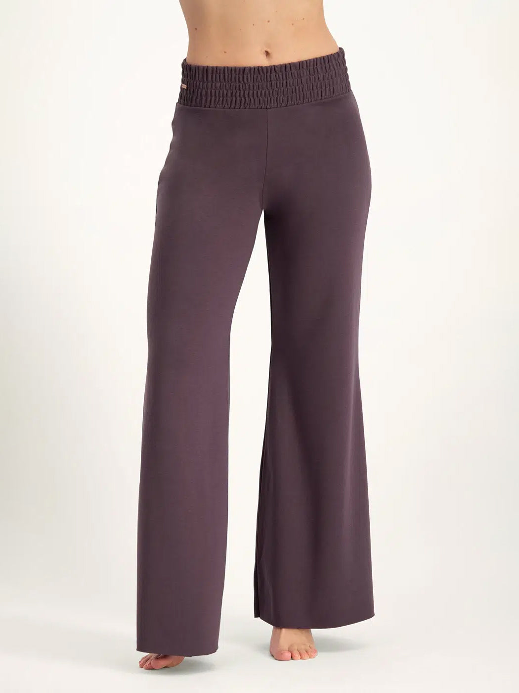 Urban Goddess Flow Yoga Pants for Women - High Waisted Stretchy Workout Leggings in Berry Color | Perfect for Yoga, Gym & Lounge Wear