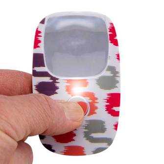 RELAXUS Pocket LED Magnifier with Light - Portable 10X Magnifying Glass for Reading, Jewelry, Coins & Hobbies - Perfect for Seniors, Crafts & Close Work