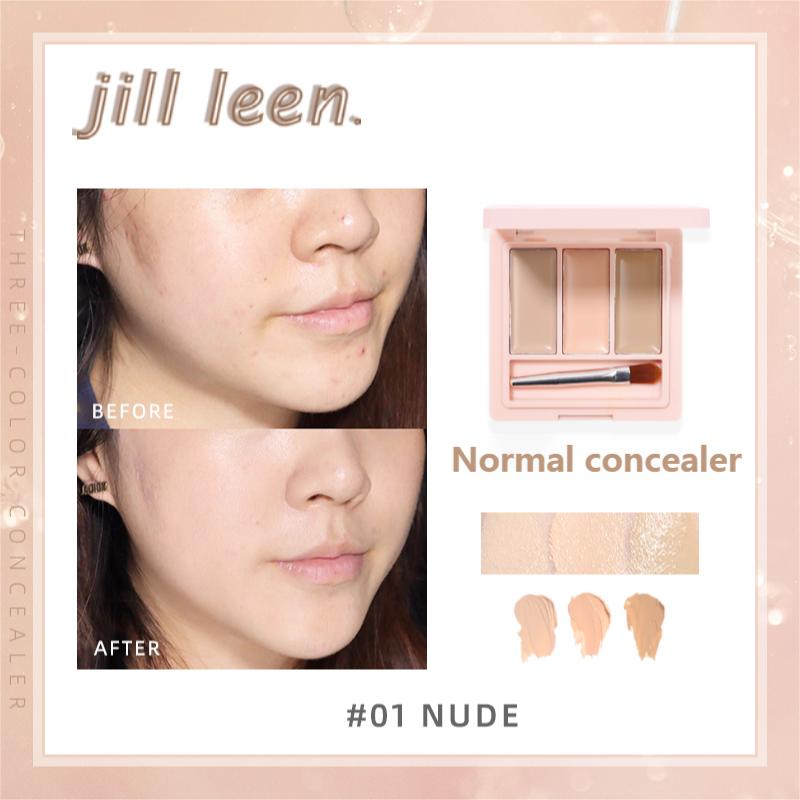 Jill LEEN Creamy Balancing Concealer - Full Coverage, Hydrating & Long Lasting - Perfect for Dark Circles, Blemishes & Under Eye Brightening - Ideal for Daily Makeup & Professional Use