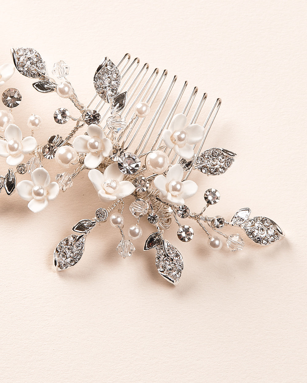 Elegant Bridal Hair Comb for Weddings - Lani Pearl and Crystal Wedding Hair Accessories for Brides, Bridesmaids, and Special Occasions