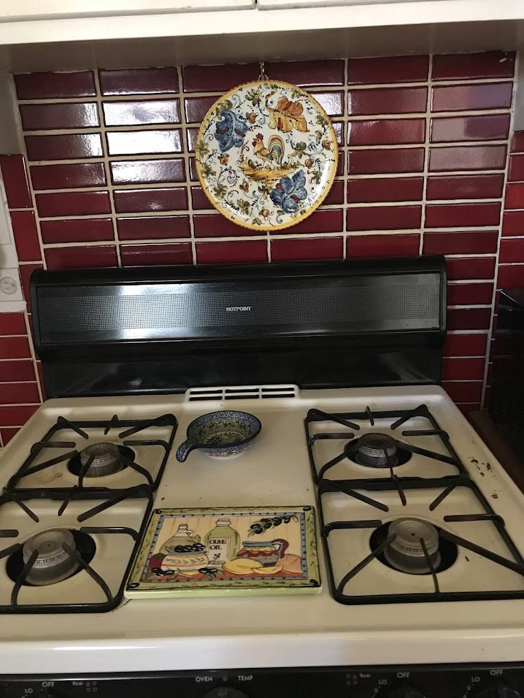 Hand-Painted Italian Ceramic Trivet Tile - Rooster Design Kitchenware from Montelupo, Tuscany | Authentic Florence Pottery Collection | Perfect for Hot Dishes & Home Decor