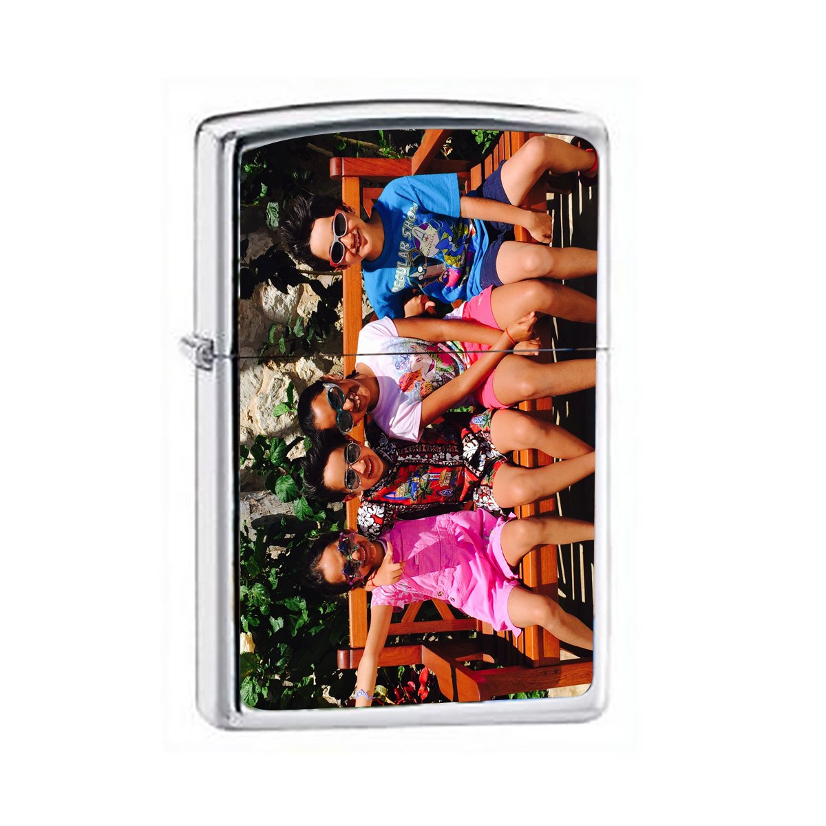 Custom Photo Zippo Lighter - Personalized Engraved Chrome Lighter Gift for Men, Women, Couples - Unique Customizable Present for Birthdays, Anniversaries & Special Occasions - Perfect for Collectors, Smokers & Gift-Giving