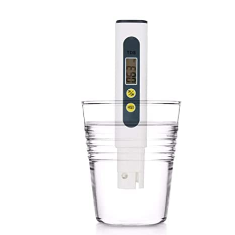 HR INDIA Digital Pre-Calibrated Pen Type LCD Water Filter TDS Meter - Accurate TDS/PPM Tester for Drinking Water, Aquariums, Hydroponics & RO Systems (White)