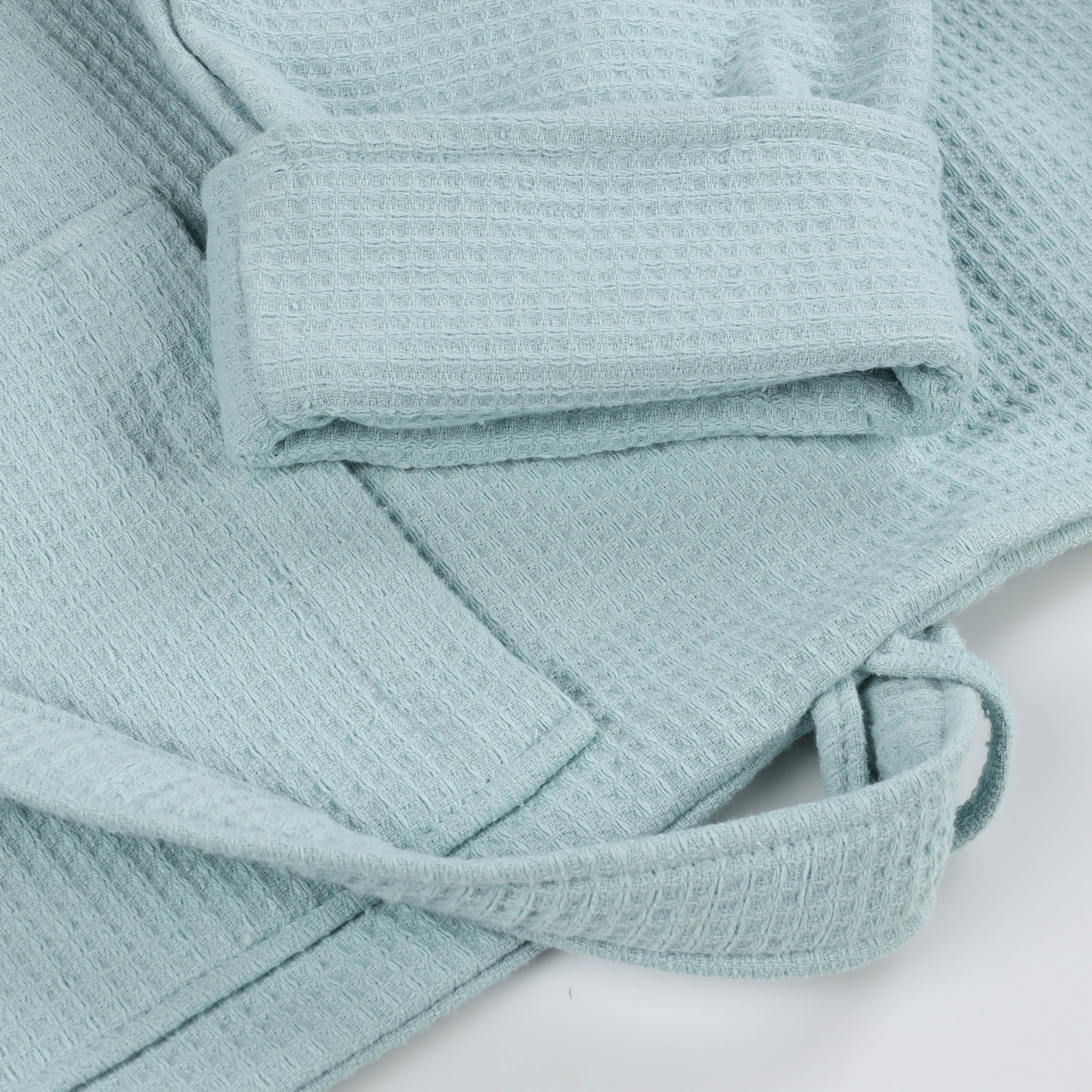 Premium Waffle Weave Cotton Bathrobe - Ultra Soft & Lightweight Unisex Oversized Robe for Men & Women | Perfect for Spa, Lounge & Post-Shower Comfort