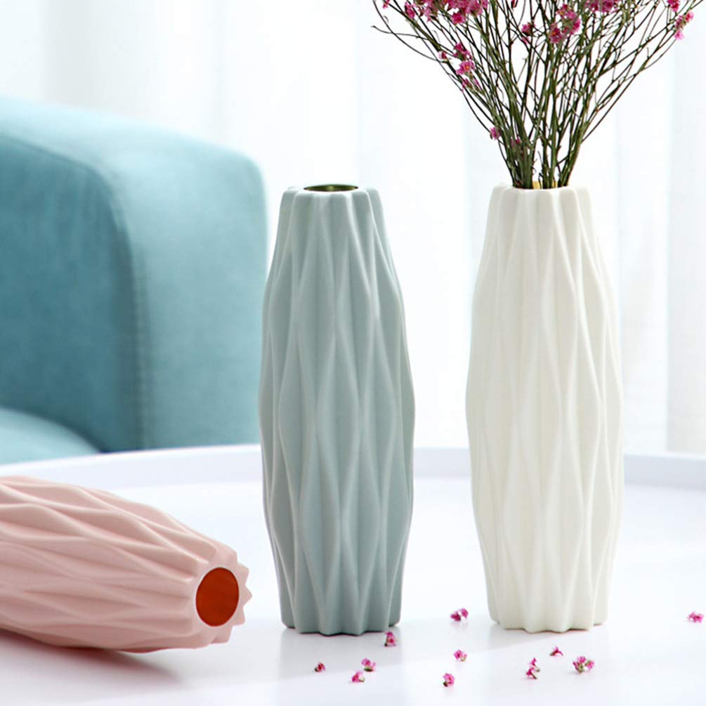 SUPVOX Pink Modern Flower Vase - Elegant Home Decor Floral Vase for Living Room, Wedding Centerpiece, Dining Table & Event Decoration | Perfect for Home, Office & Special Occasions