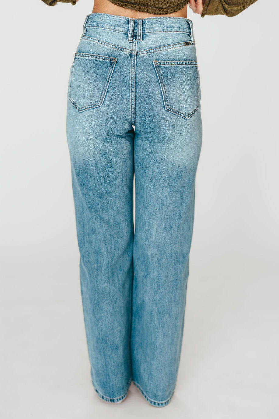 Vintage 90s Tiffany High Rise Crisscross Waist Straight Leg Jeans - Light Wash Denim for Women | Perfect for Casual Outfits, Retro Style & Everyday Wear