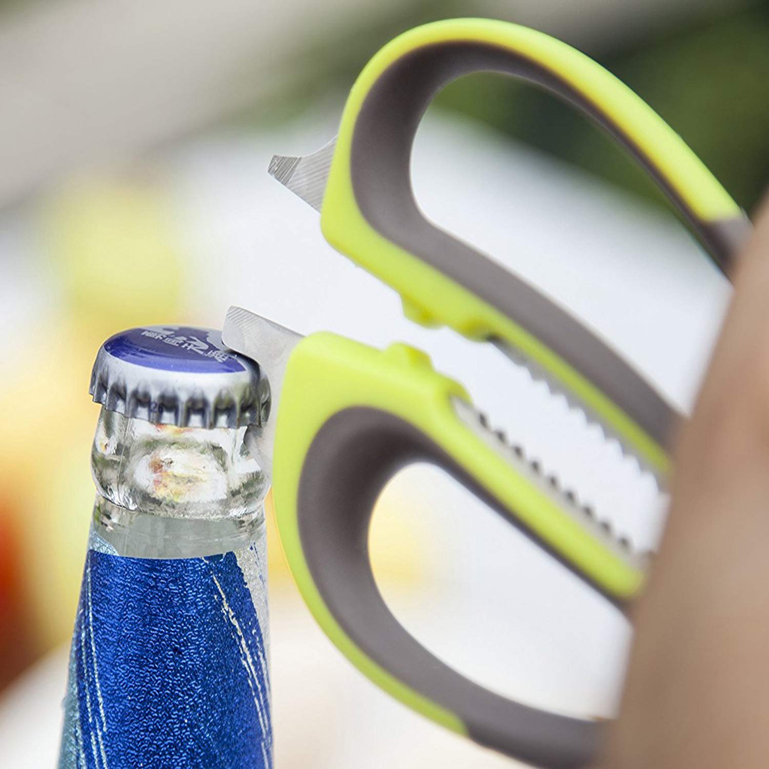 Premium Stainless Steel Kitchen Shears - Heavy Duty Poultry, Seafood & Herb Scissors with Dishwasher Safe Design | Perfect for Cutting Chicken, Fish, Scallops & Fresh Herbs | Ideal for Home Chefs & Culinary Enthusiasts