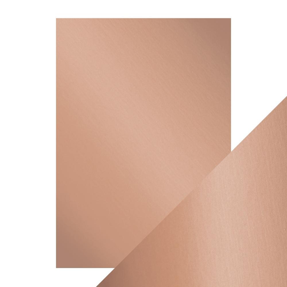 Premium Satin Mirror Cardstock - Burnished Rose A4 (9473E) for Scrapbooking, Invitations & DIY Crafts