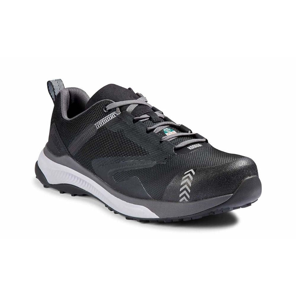 Kodiak Quicktrail Men's Composite Toe Work Safety Athletic Shoes - Lightweight & Durable Black Work Boots for Construction, Hiking & Outdoor Activities