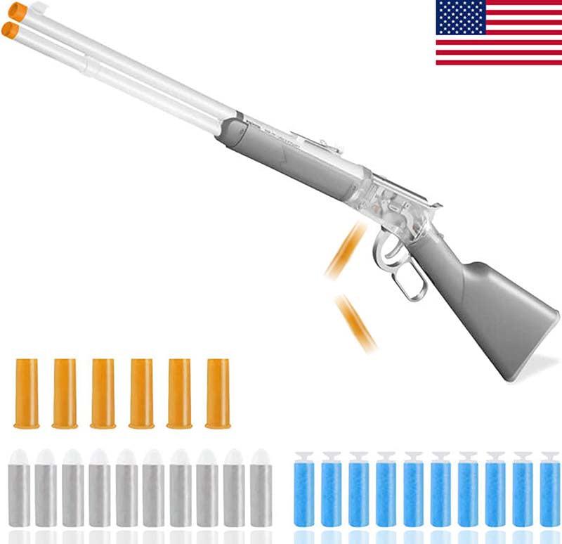 Winchester M1894 Shell Ejecting Lever Action Dart Blaster Toy - US Stock - Realistic Replica for Outdoor Games, Nerf Battles & Collectors