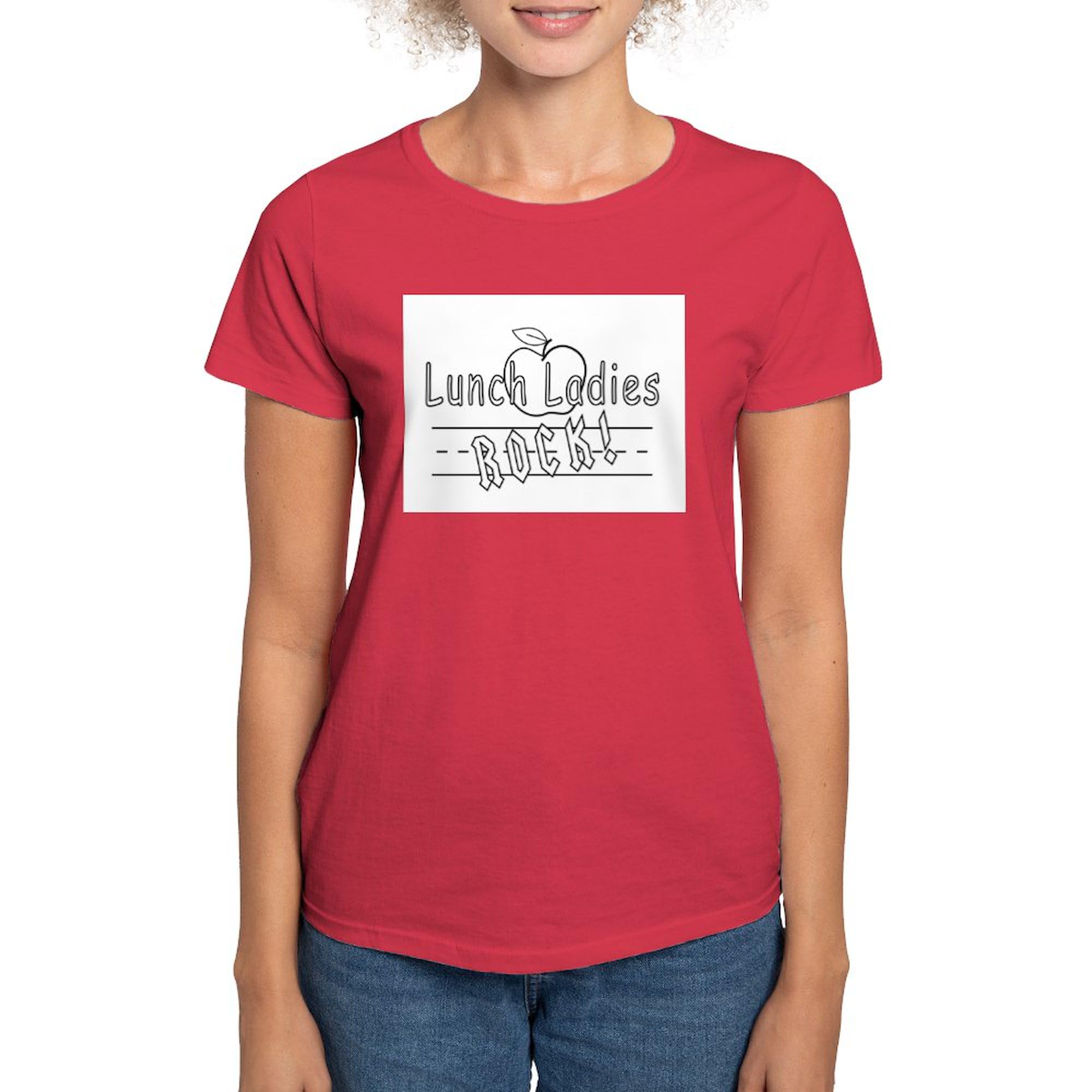 Lunch Ladies Rock Men's & Women's Cotton Dark T-Shirt - Comfortable Casual Tee for Work, School & Everyday Wear | CafePress