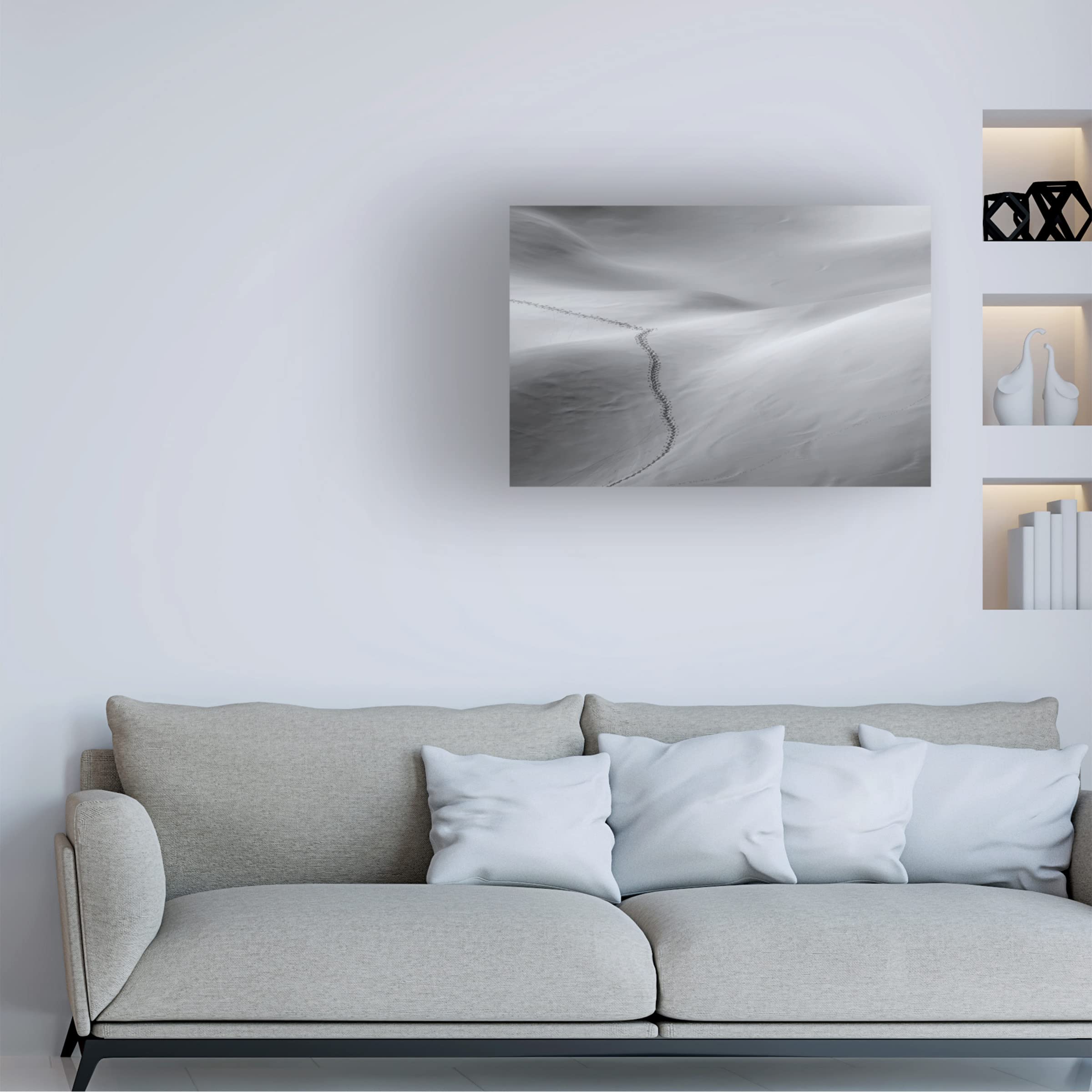 Trademark Fine Art 'On Tour' Canvas Wall Art by Uschi Hermann - Perfect for Living Room, Bedroom & Office Decor