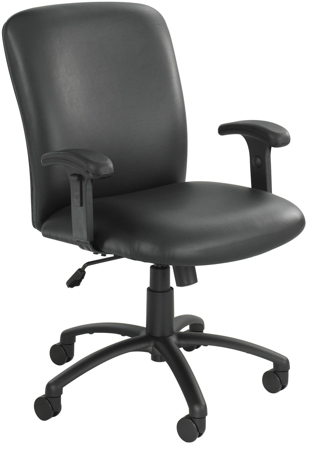 Safco 3490 Heavy Duty Office Chair - 500 lb Weight Capacity - Ergonomic Executive Chair for Home & Office Workspace - Perfect for Long Hours Sitting, Computer Work & Conference Rooms