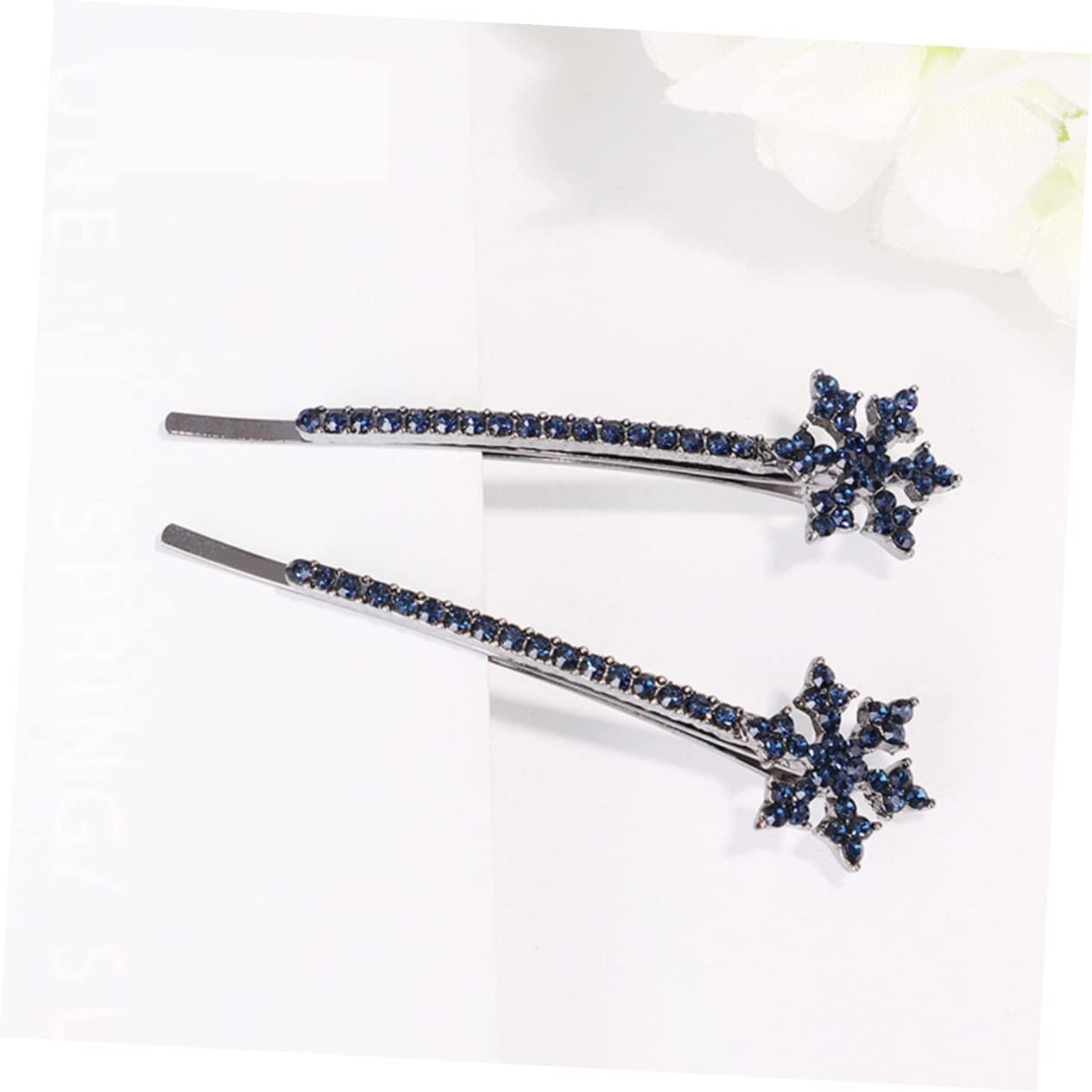 Beaupretty 16 Pcs Winter Snowflake Hair Clips - Decorative Hair Barrettes & Bobby Pins for Women, Christmas Holiday Hair Accessories (Alloy Cymbidium Design) - Perfect for Parties, Weddings & Festive Occasions