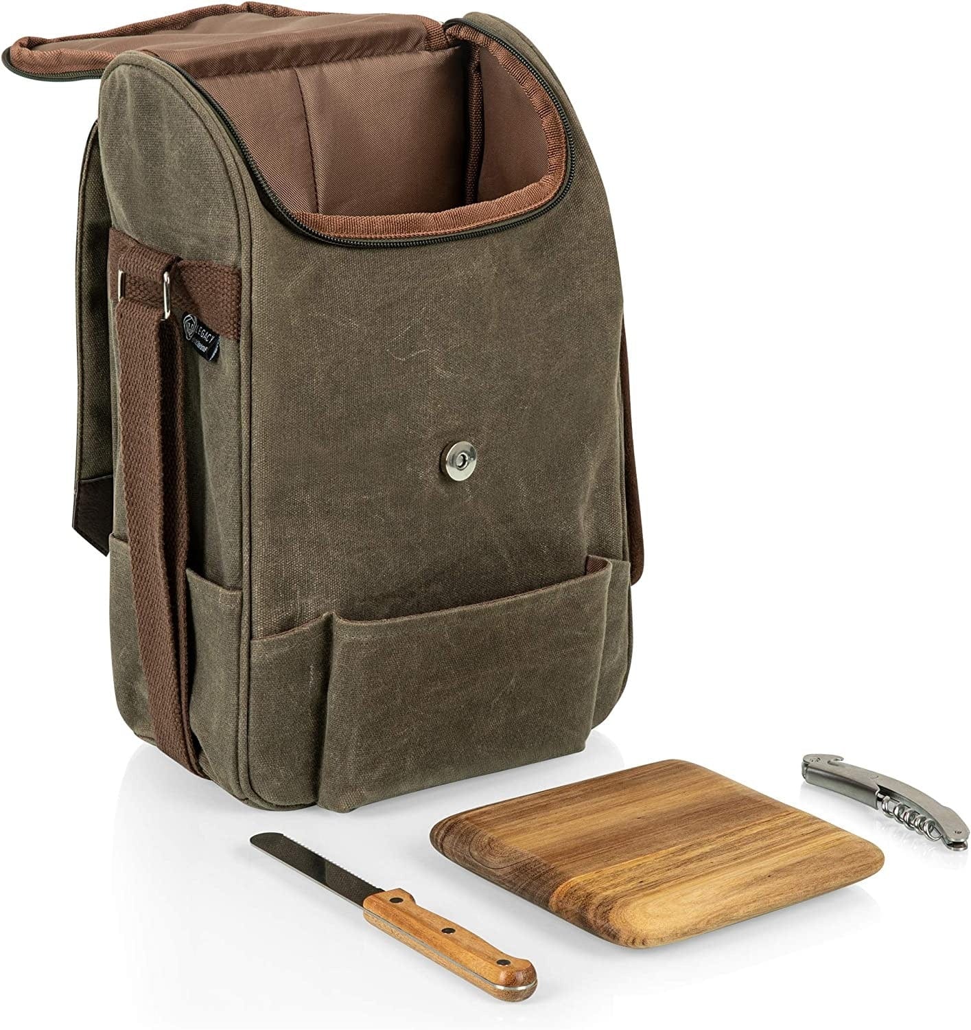 Premium Insulated Wine & Cheese Cooler Bag - Holds 2 Bottles - Perfect for Picnics, Beach Trips & Outdoor Parties