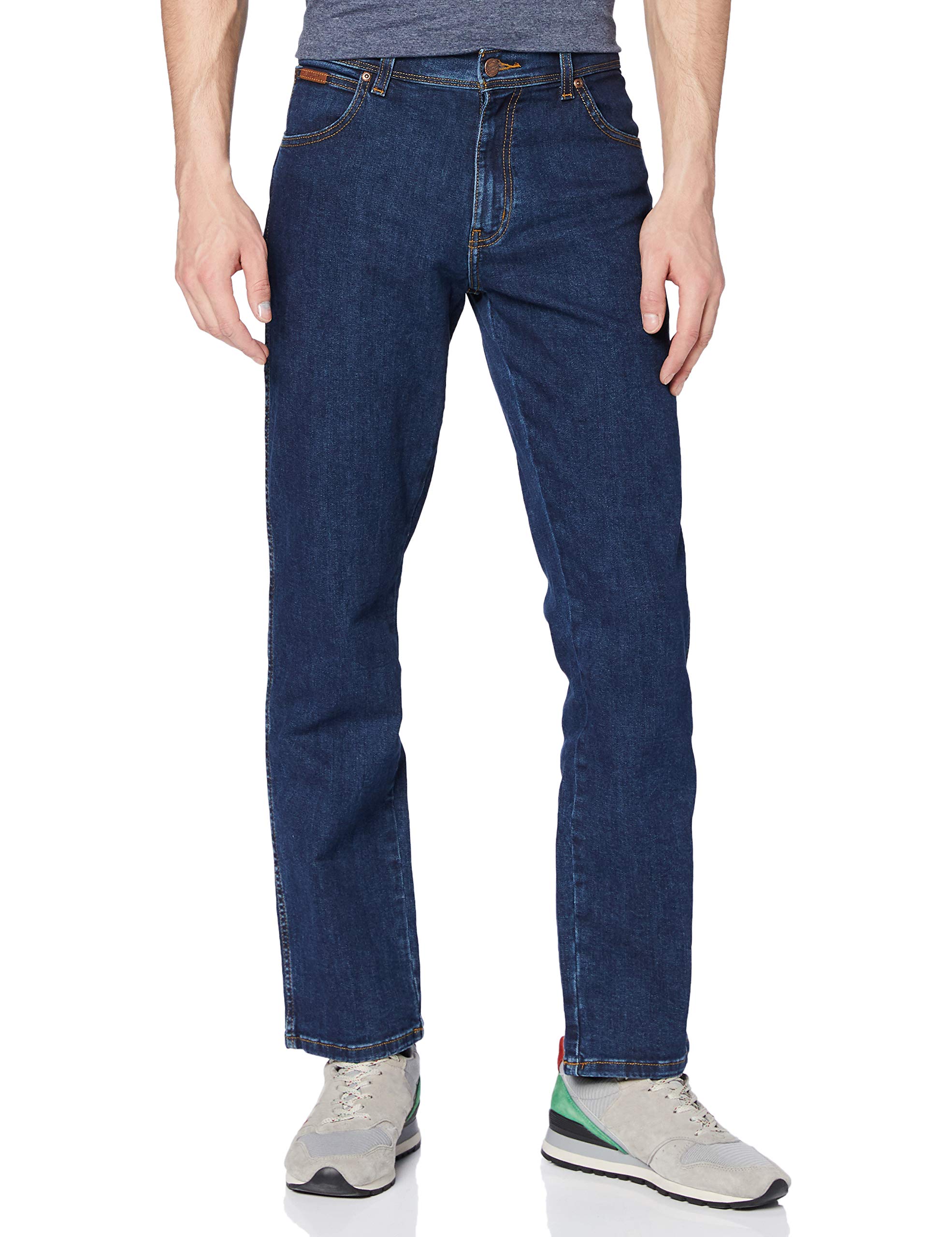 Wrangler Men's Straight Fit Jeans - Classic Denim Pants for Casual & Work Wear | Comfortable & Durable for Everyday Use