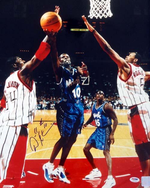 Adonal Foyle Autographed 16x20 Photo - Orlando Magic NBA Memorabilia - PSA/DNA Certified #S76704 - Perfect for Sports Collectors, Man Cave Decor, and Basketball Fan Gifts
