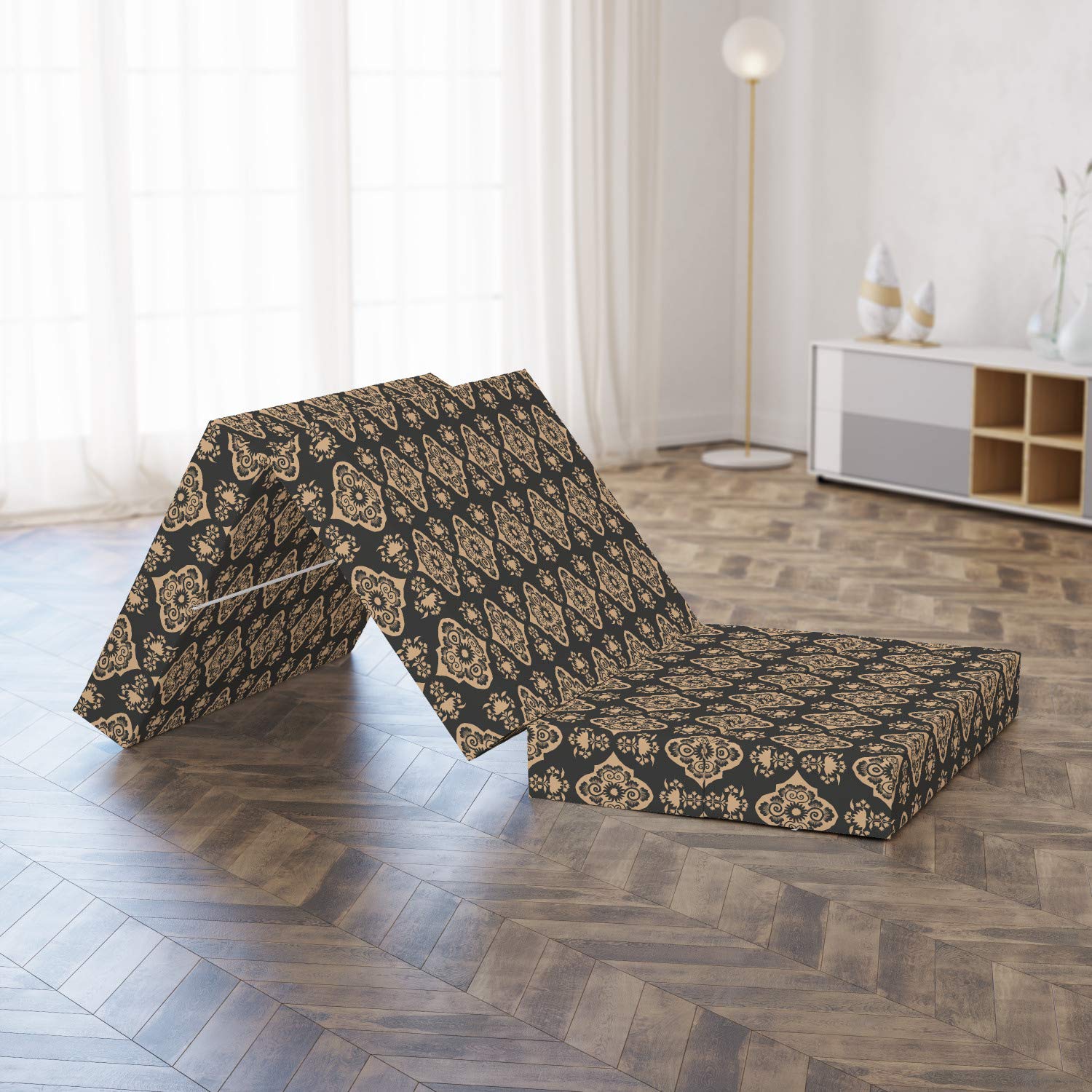 Ambesonne Classic Oriental Foldable Mattress - 74.8