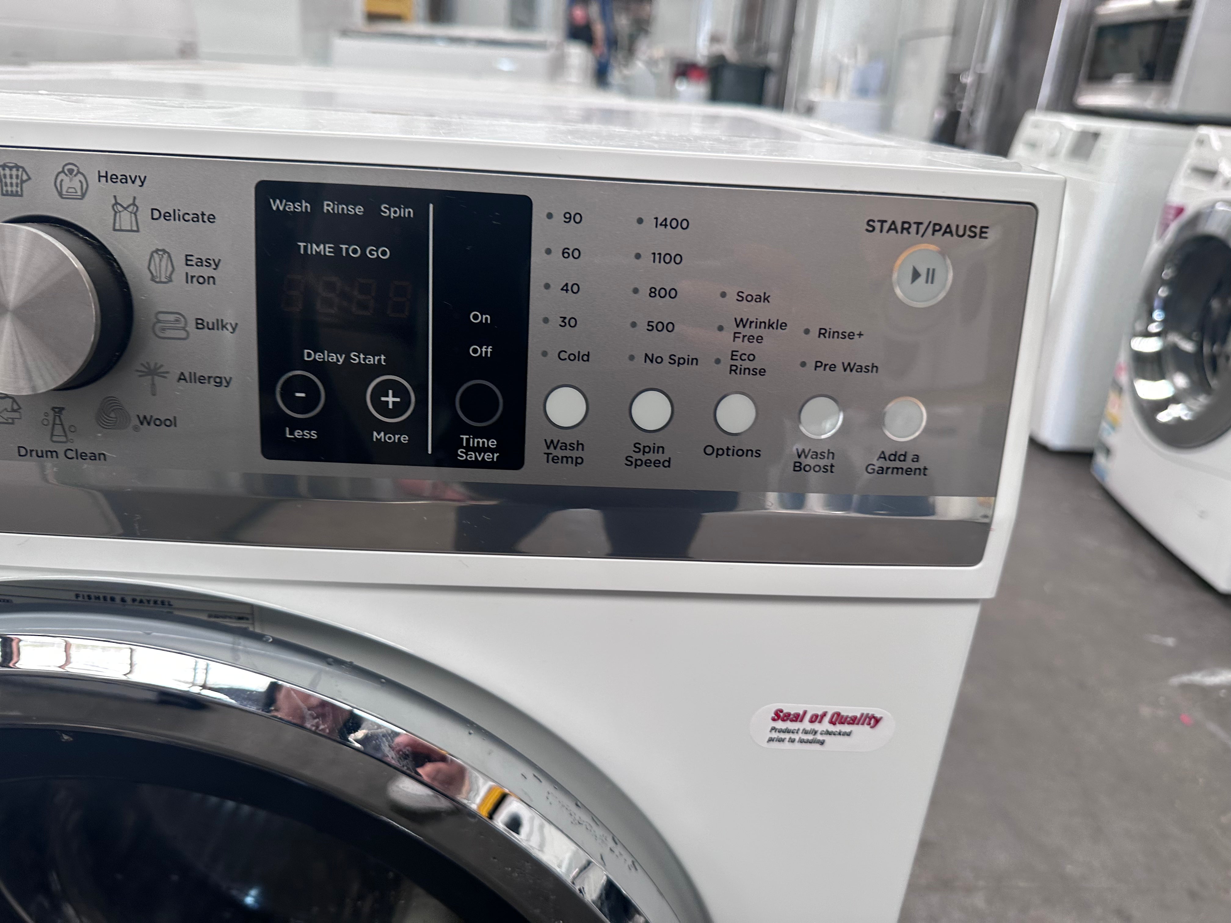 Refurbished Fisher & Paykel FabricSmart 8.5kg Front Load Washing Machine - Energy Efficient, Quiet Operation for Apartments & Small Homes