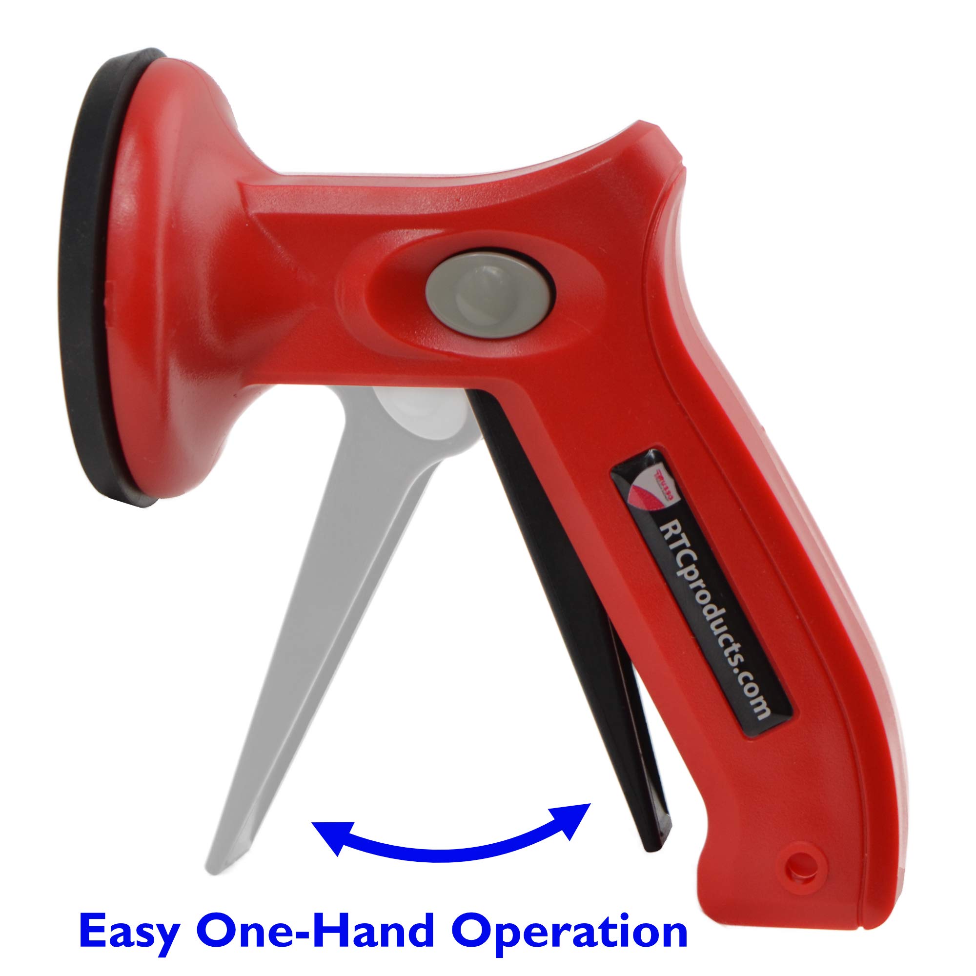 One-Handed Pistol Grip Suction Cup - Heavy Duty Vacuum Seal for Glass, Tile & Smooth Surfaces - Perfect for Bathroom, Kitchen & Car Window Mounting