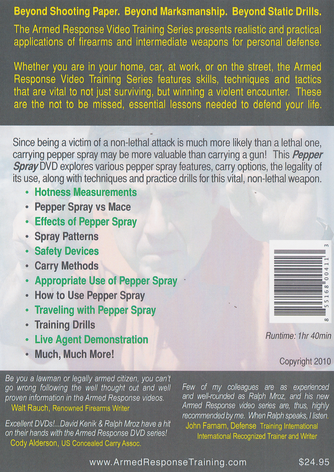 Self-Defense Training DVD: Learn Pepper Spray Techniques with Experts David Kenik & Ralph Mroz | Personal Safety & Home Protection Guide