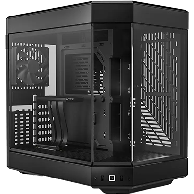 GX13 HYTE Mid-Tower PC Gaming Case - High Airflow Tempered Glass Design for Custom RGB Builds | Perfect for Gaming Rigs, Streaming Setups & Workstations