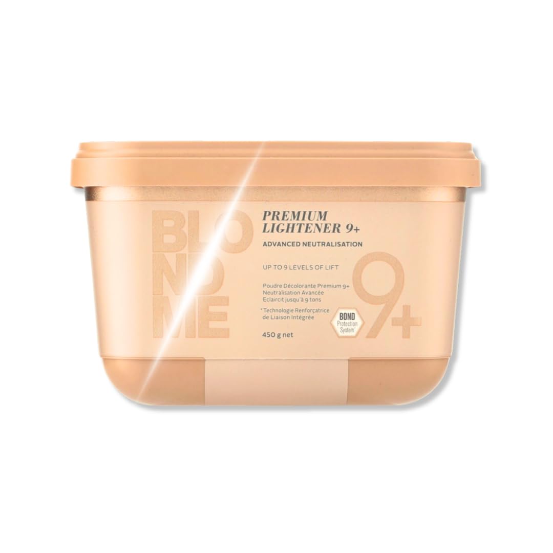 Blonde Me Advanced Neutralization Premium Lightener 9 Powder 450g - Professional Hair Lightening for Salon & Home Use - Achieve Perfect Blonde Highlights & Full Bleaching