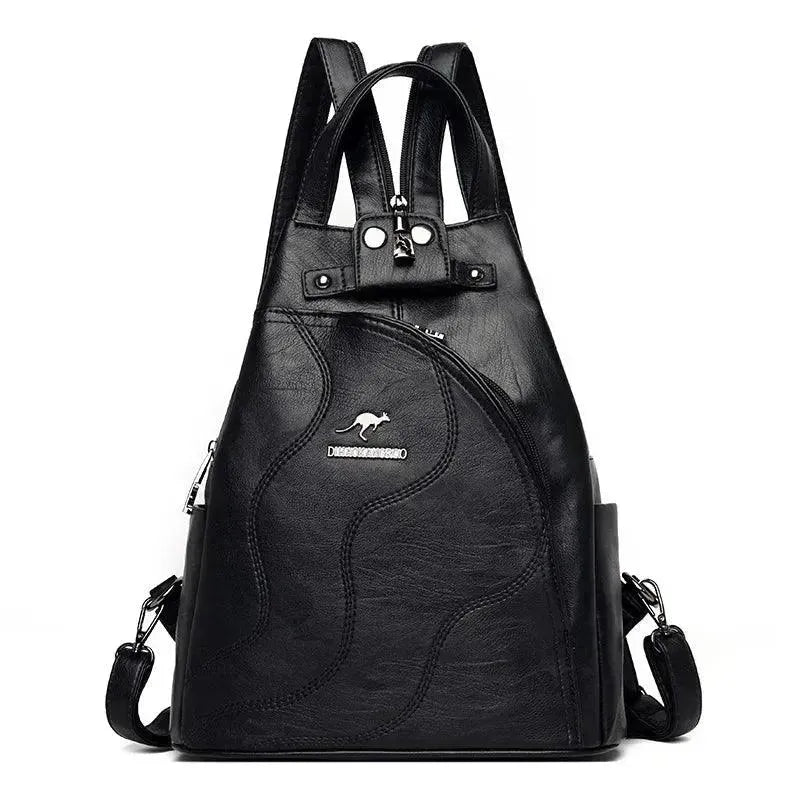 Vintage Leather Women's Travel Backpack - Durable & Stylish Carry On Backpack for Women, Perfect for Airplane, Hiking, Business & Weekend Getaways