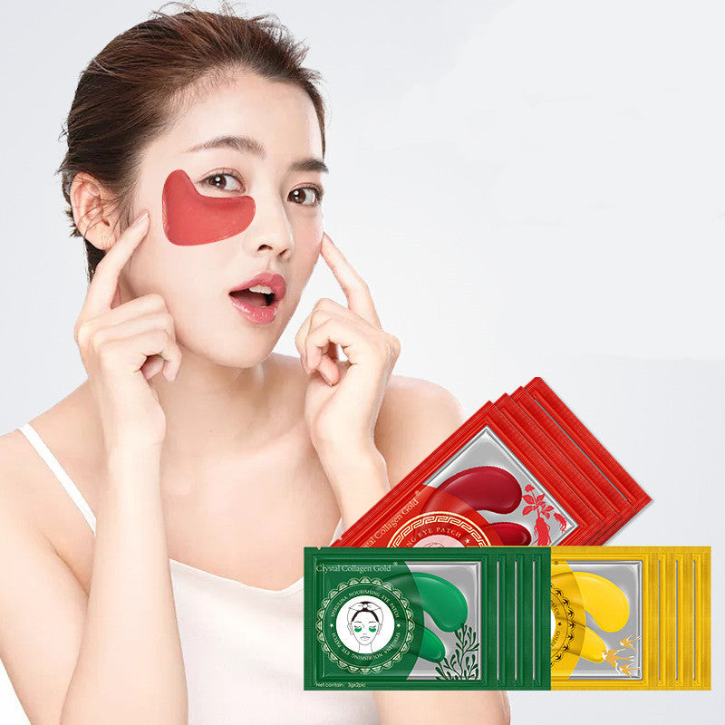 Premium Gold Collagen Eye Mask for Moisturizing & Firming - Anti-Aging Skincare Treatment for Dark Circles & Wrinkles - Perfect for Night Routine & Spa Days
